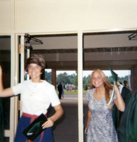 1971 - Jody Bric & Sue Shadek graduate from Aurora High School