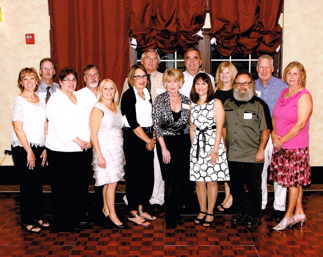 Class of 1972 at the 2011 Reunion from left to right: Jo Ann Nunns, Bill Card, Anna Crane, Dale Kotrlick, Billie Sue Guy, Karen Swallow, Jon Ackley, Lynette Sosno, Paul Katusha, Judy Sarvadi, Sherry Kaser, Mike Price, Jeff Bissell and Pat Dyer.