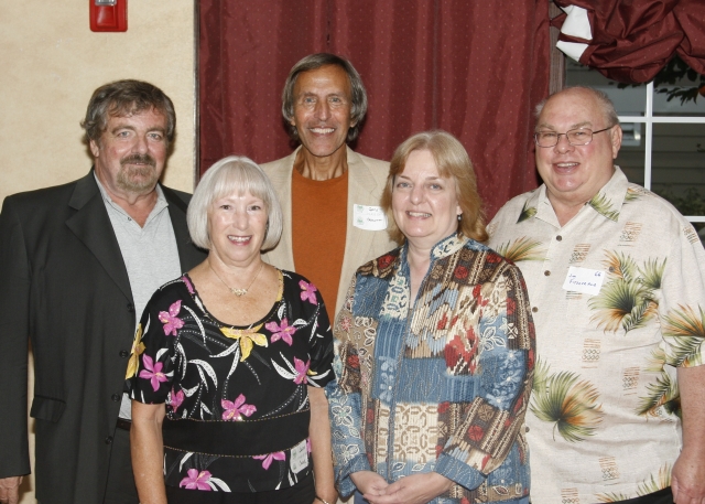 The Class of 1966 Celebrating their 45th reunion: Tim Flynn, Wanda Riley, Gary Ockunzzi, Anne Stesny and Jim Fitzgerald