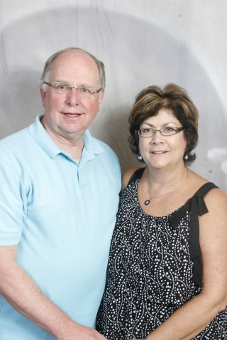 Debbie King with husband