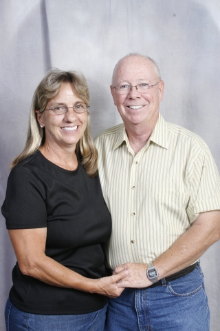 Janice Kinford with husband Steve Haines