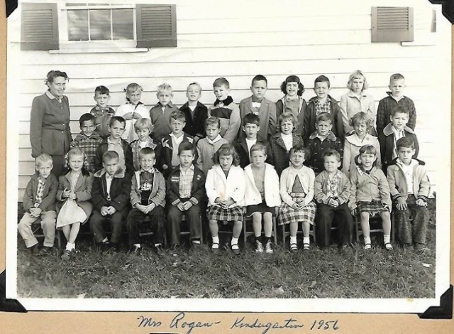 class of 1969 Mrs. Rogers Kindergarten class 1956-1957
