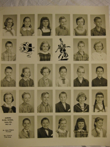 class 1969 Mrs. Colonius 5th grade class 1961-1962